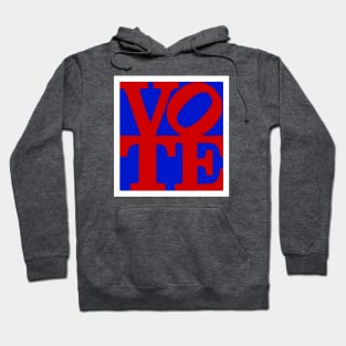 VOTE (red on blue) Hoodie